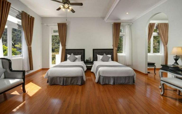 Thiết kế phòng Deluxe Garden View là sự kết hợp giữa phong cách sang trọng, cổ điển với nét đẹp hiện đại, thời thượng. (Nguồn: Internet)