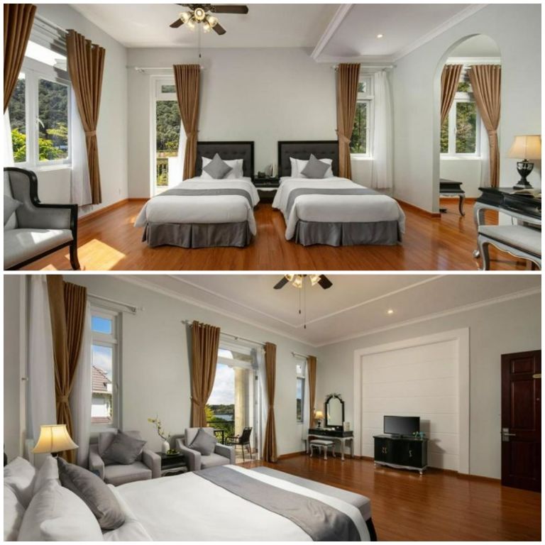 Các hạng phòng ngủ tại đây đều được thiết kế theo phong cách cổ điển, sang trọng và hơi hướng hiện đại, trẻ trung. (Nguồn: Internet)