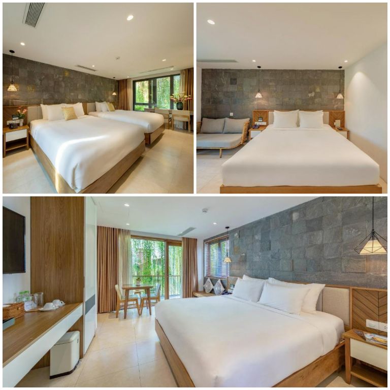 Hệ thống phòng nghỉ thoáng, có ban công hoặc cửa sổ lớn nhìn ra bên ngoài. (Nguồn: Internet)