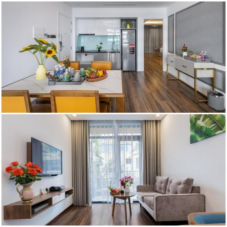 Không gian bên trong phòng được bố trí nội thất hài hòa, logic và đẹp mắt. (Nguồn: Internet)