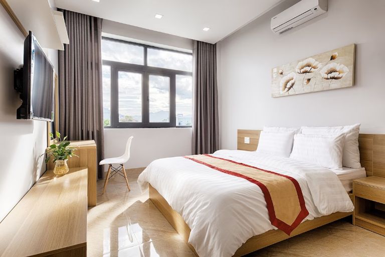 Tuy chỉ cung cấp 10 phòng nghỉ nhưng mỗi phòng ở đây đều vô cùng rộng lớn với diện tích giao động từ 60-70 mét vuông 