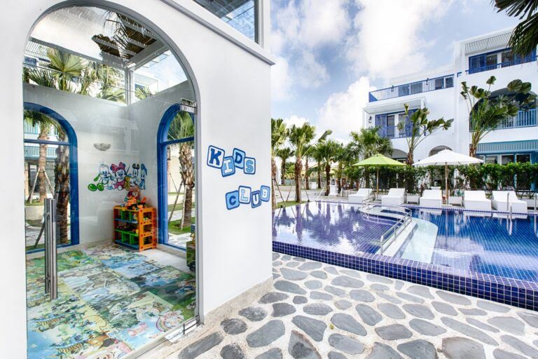 Khu vực Kids Club tại Risemount Resort Đà Nẵng được đông đảo khách hàng nhí yêu thích vì có nhiều trò chơi hấp dẫn. 