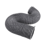 Ống Gió Mềm Vải Simili Xám Phi 150